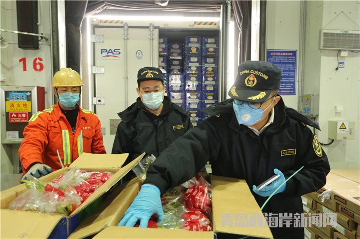 黃島海關“即驗即放”保障進口新鮮水果供應 (1).jpg